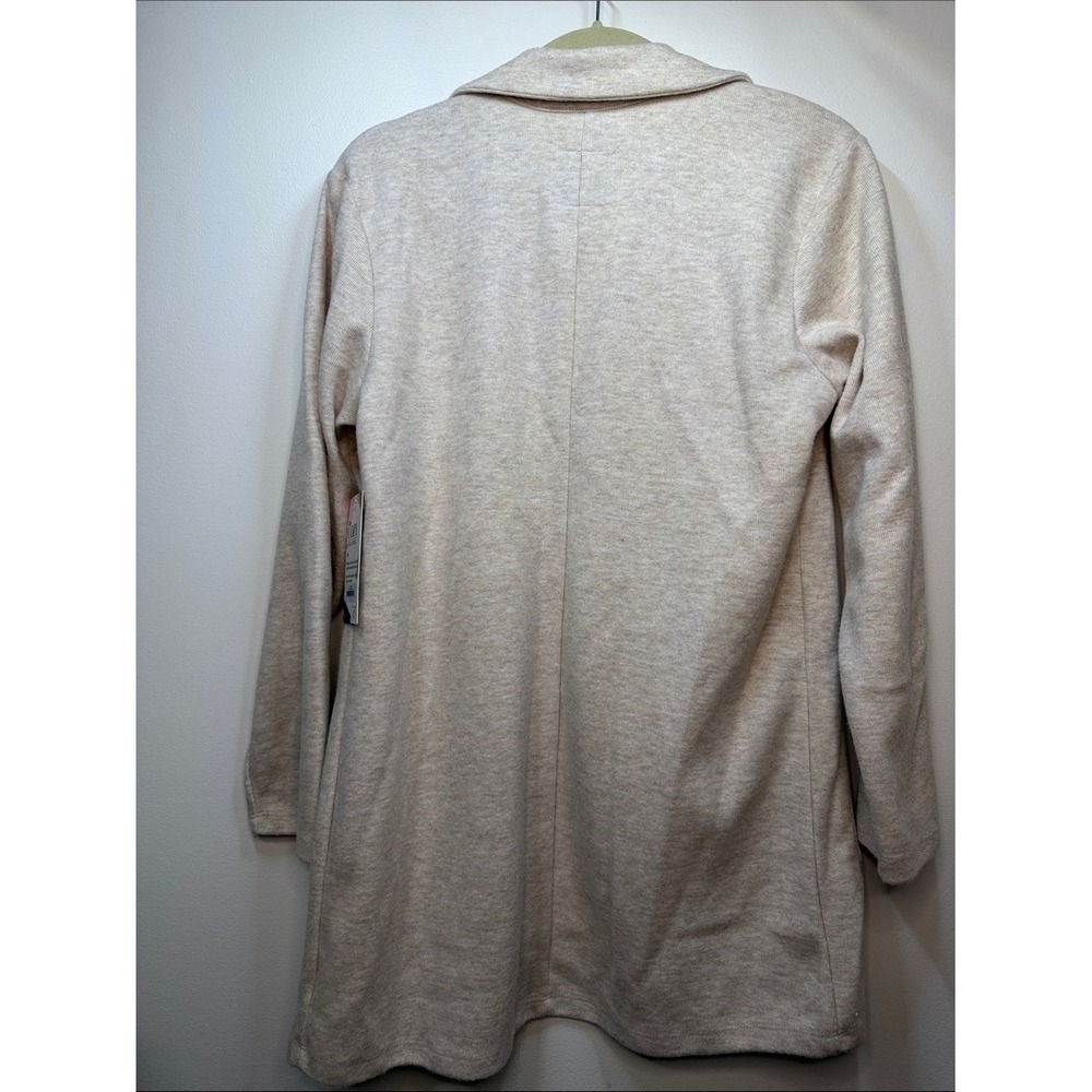 Dictionary Open-Front Cream Cardigan Coatigan - Picture 6 of 11